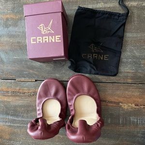 Cranes flats in Jam size 9 (fits like an 8/8.5)